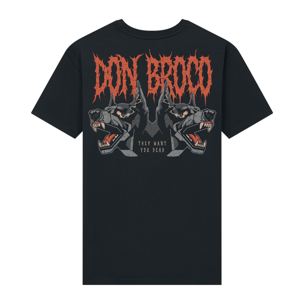 2 Black Dogs | Black T-Shirt