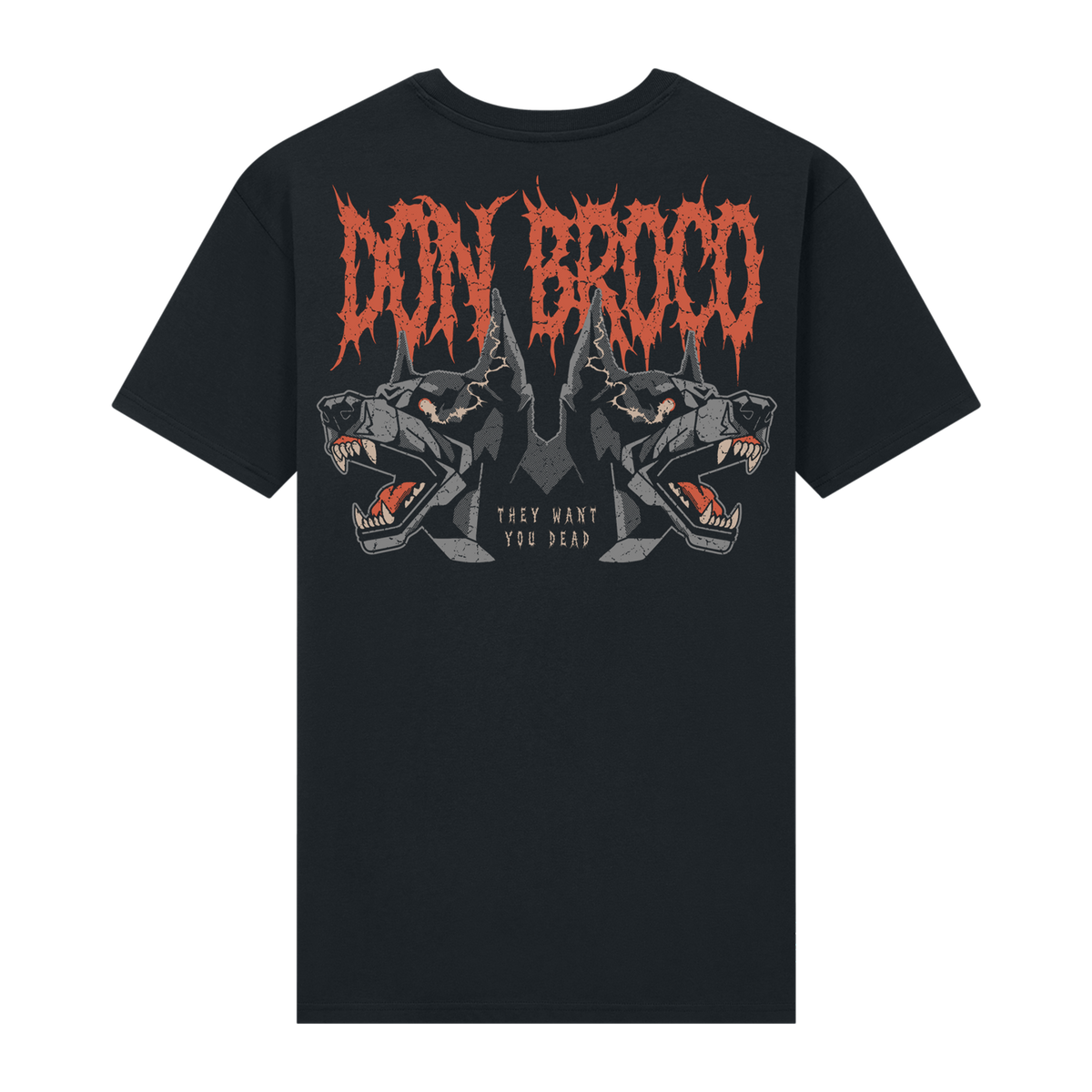 2 Black Dogs | Black T-Shirt