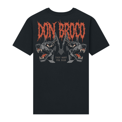 2 Black Dogs | Black T-Shirt