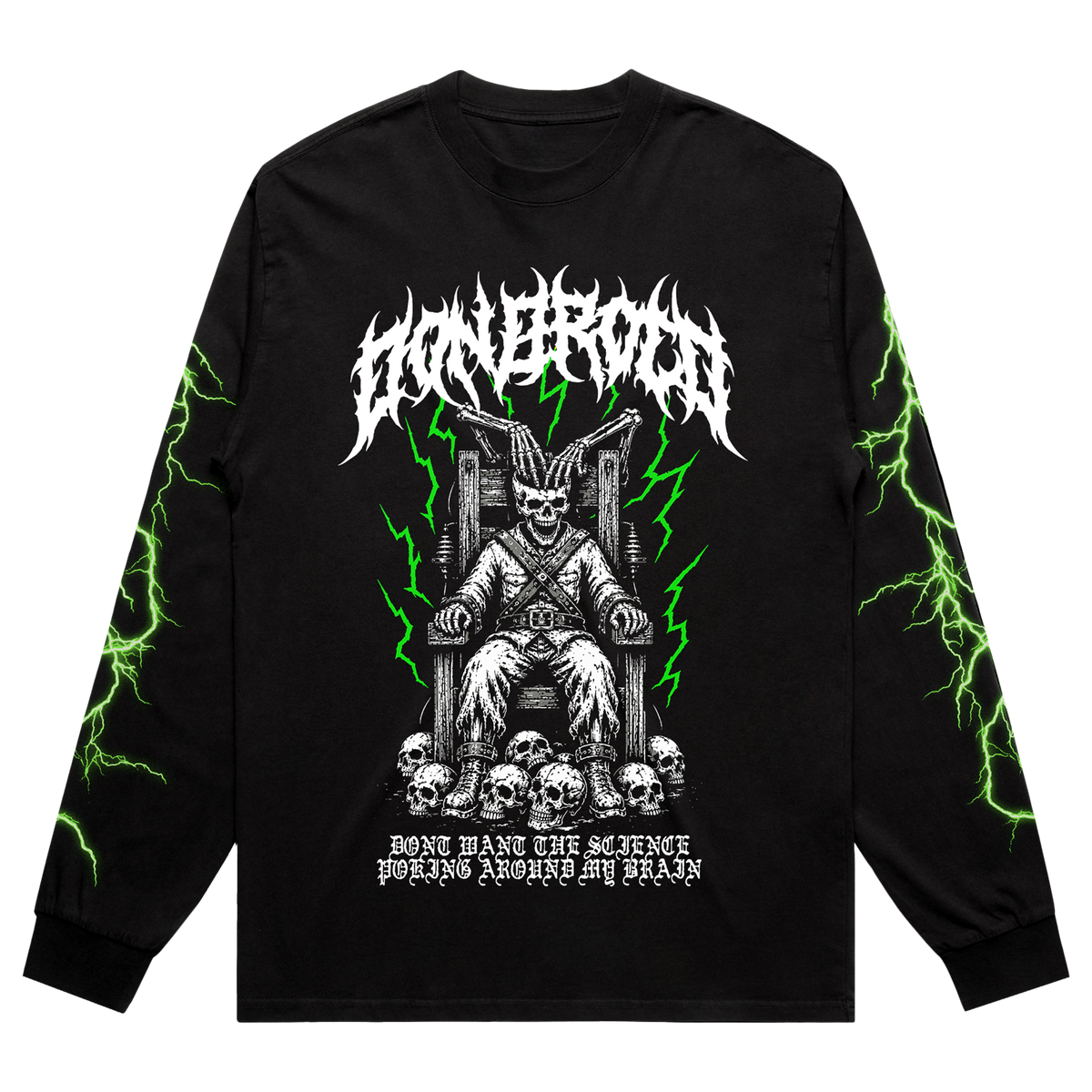 Poking Around My Brain | Black Longsleeve T-Shirt