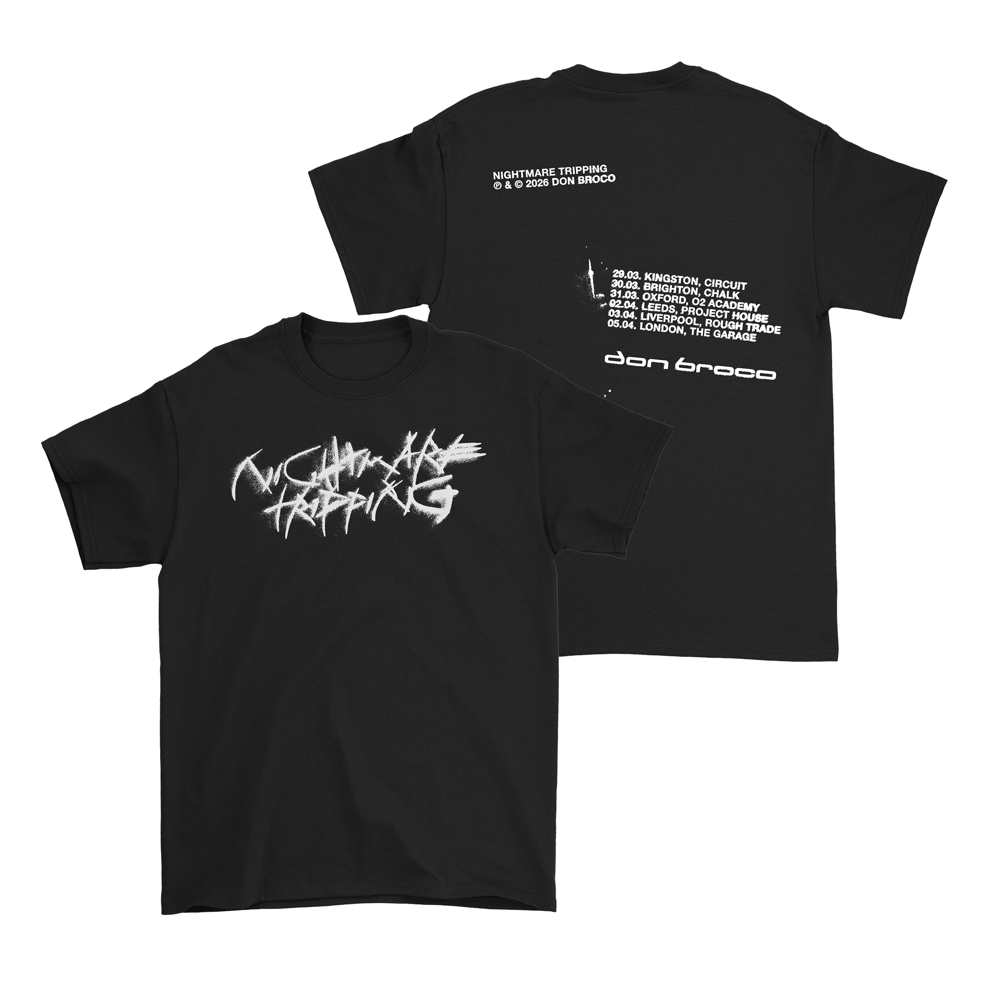 Nightmare Tripping | Black Dated Tee
