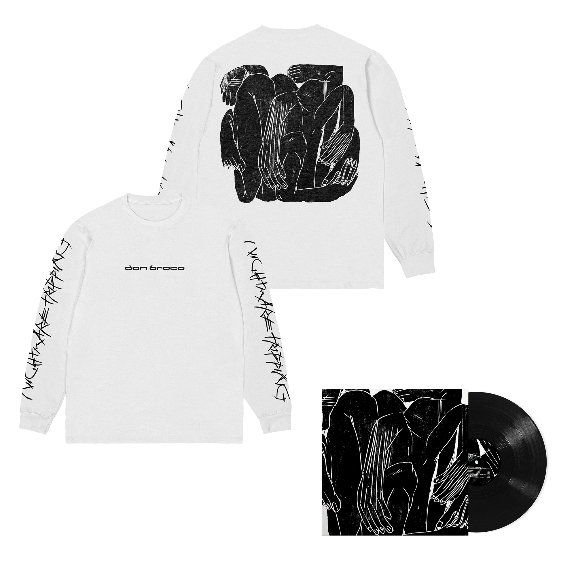Nightmare Tripping | White Longsleeve & Signed Vinyl