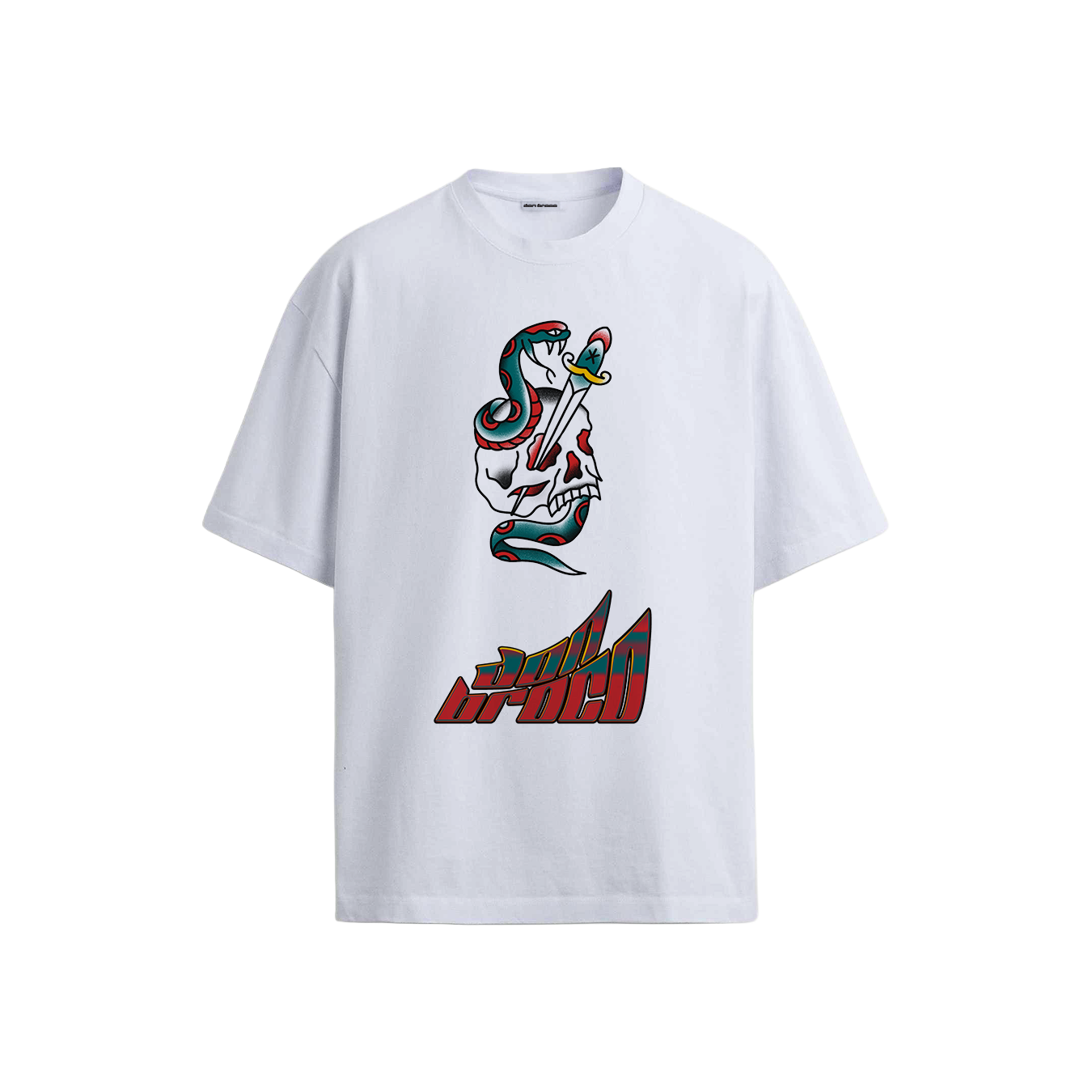 Skull Snake White T-Shirt