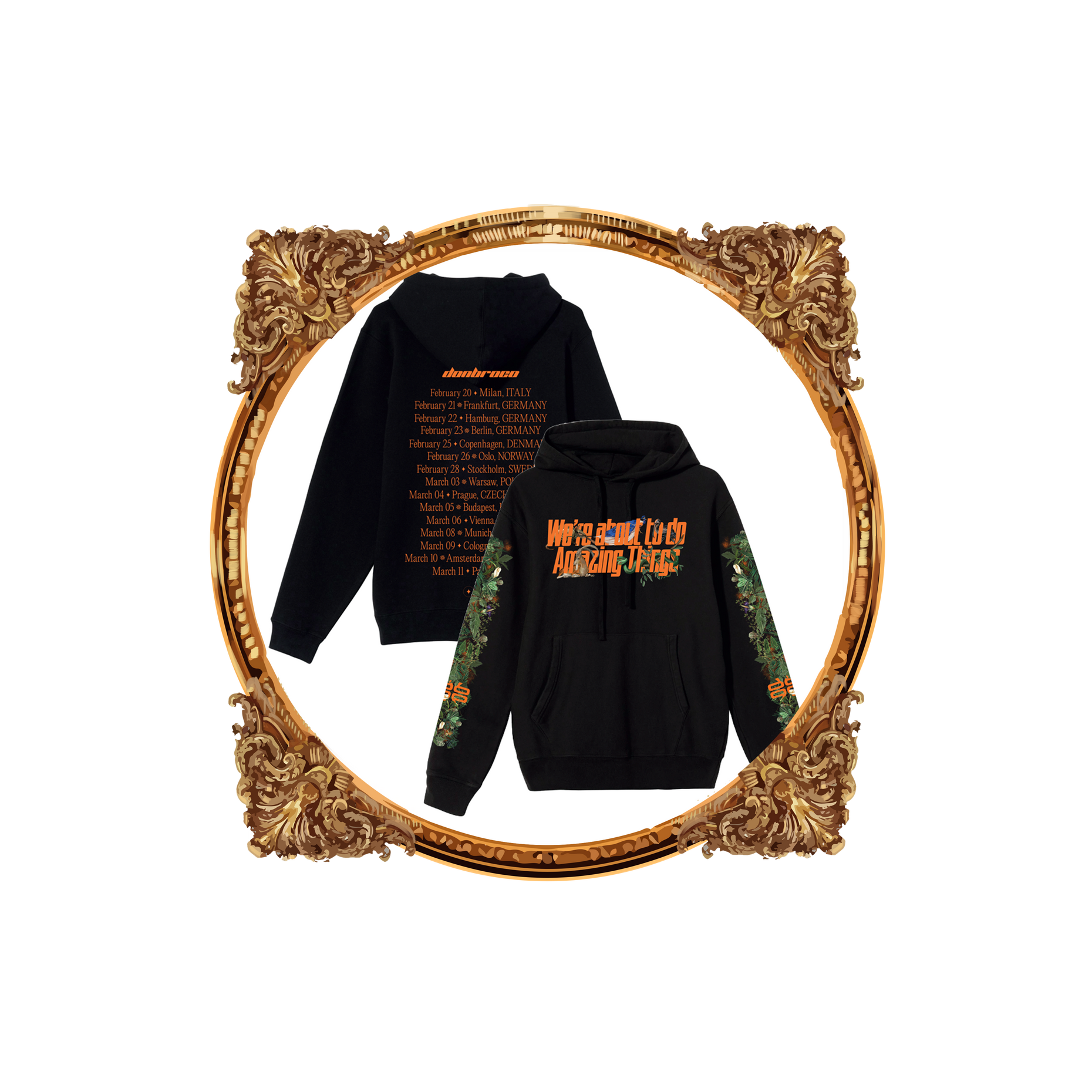 AMAZING THINGS EU TOUR 2023 BLACK HOODIE