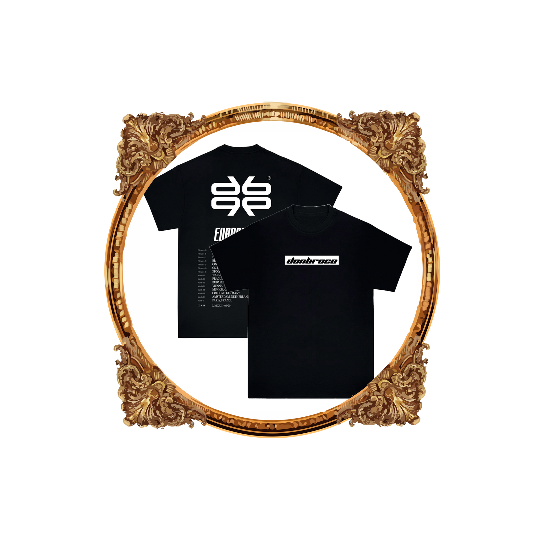DON BROCO EU 2023 TOUR BLACK TEE Don Broco The Official Store